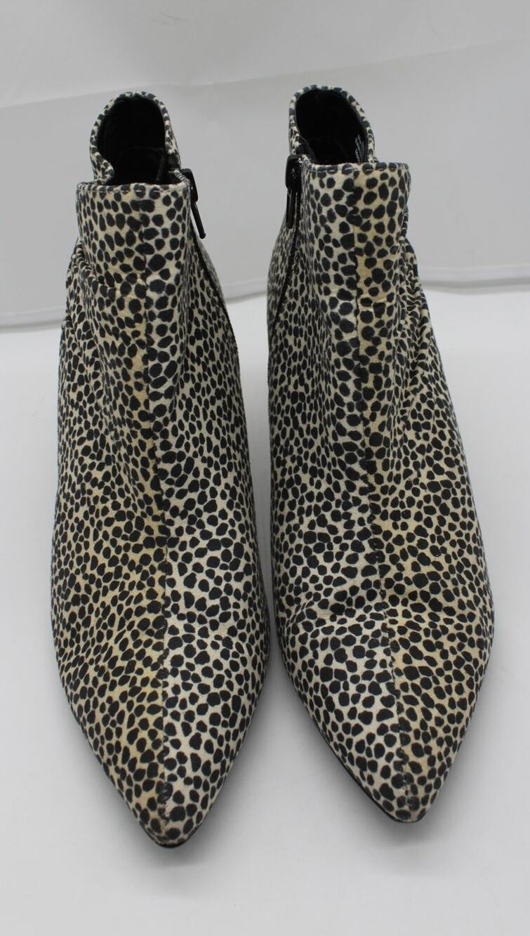 NWOT Kelly & Katie Arina Fashion Punk Animal Print Kitten Heel Ankle Booties 7.5